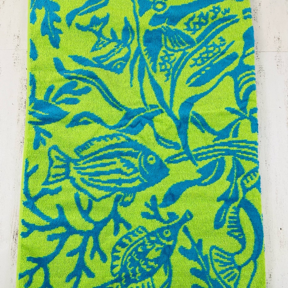 Ralph Laurel Beach Towel Reversible Coral Reef - Picture 5 of 7